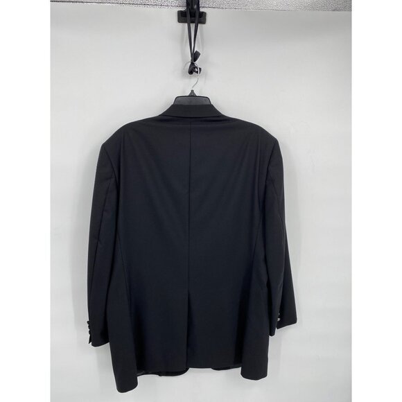 Hart Schaffner Marx Mens Blazer Size 44 Black London Shop Metal Buttons Union Ta - Picture 2 of 15